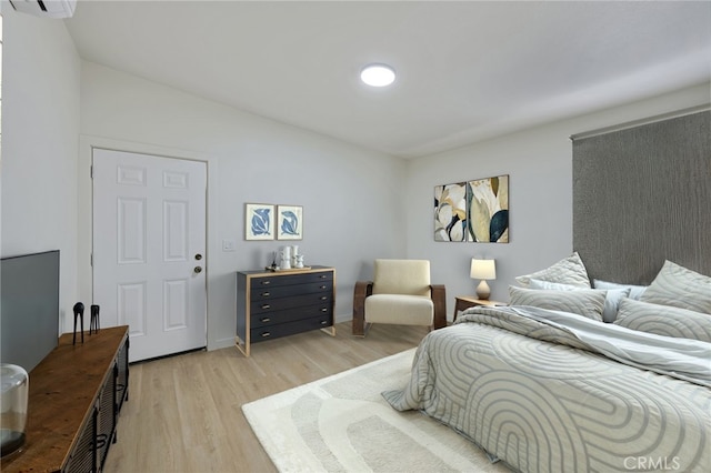 bedroom featuring light hardwood / wood-style flooring