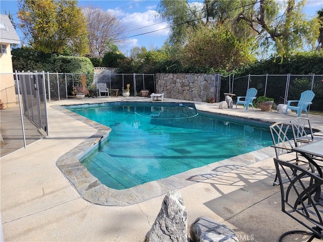 view of pool with a patio