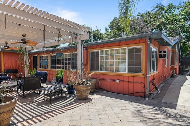 view of patio / terrace with a pergola