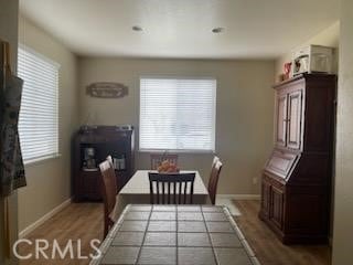 dining room featuring hardwood / wood-style floors