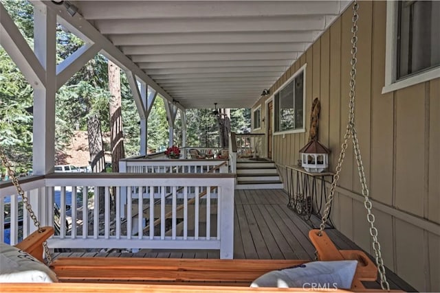 view of wooden terrace