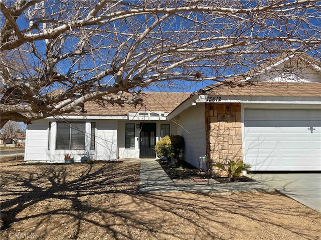 ranch-style house with a garage