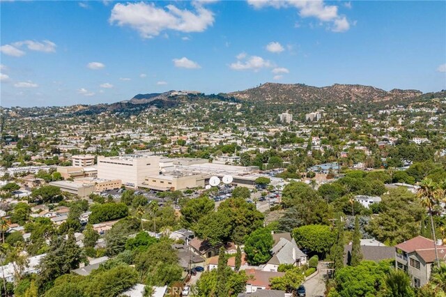3822 Clayton Ave, Los Angeles, CA 90027 - aerial view with a mountain view