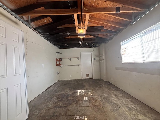 interior space featuring a garage door opener