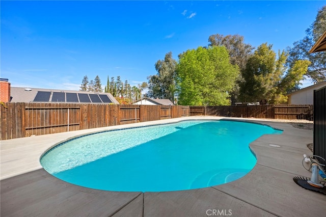 1320 W Fern Ave, Redlands, CA 92373 - view of swimming pool with a fenced in pool and a fenced backyard