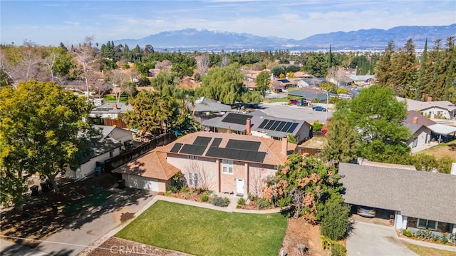 1320 W Fern Ave, Redlands, CA 92373 - bird's eye view featuring a mountain view and a residential view