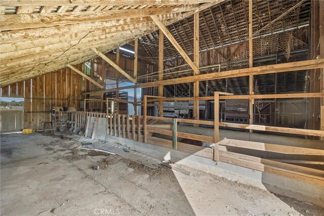 view of attic