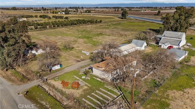 drone / aerial view featuring a rural view