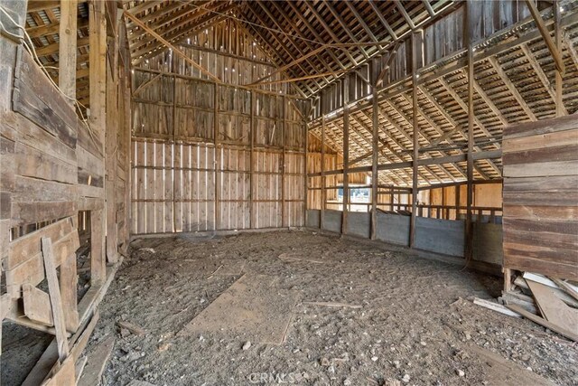 view of horse barn