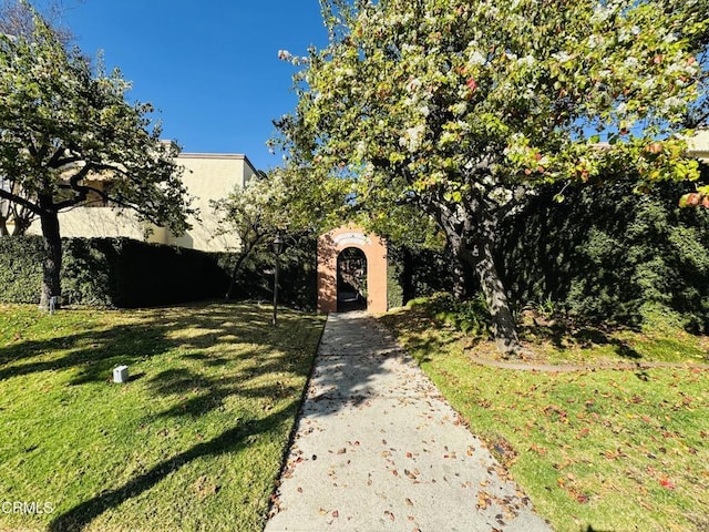 view of front of house featuring a front yard