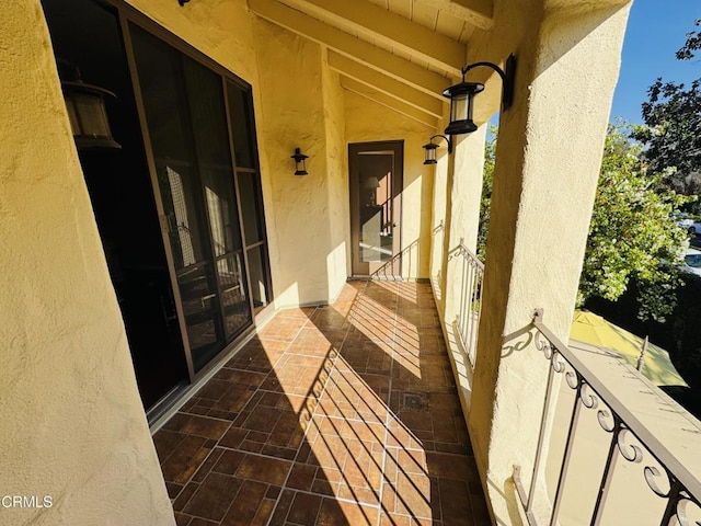 view of balcony