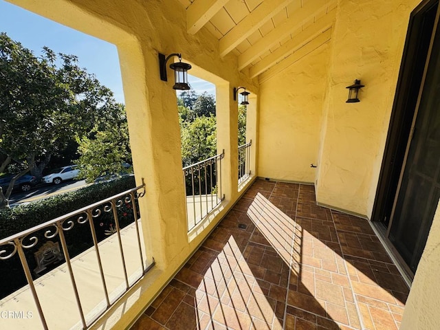 view of balcony