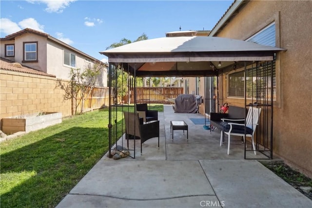 31242 Bell Mountain Rd, Menifee, CA 92584 - view of patio featuring a gazebo and area for grilling