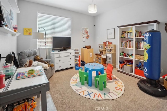 31242 Bell Mountain Rd, Menifee, CA 92584 - game room featuring carpet floors