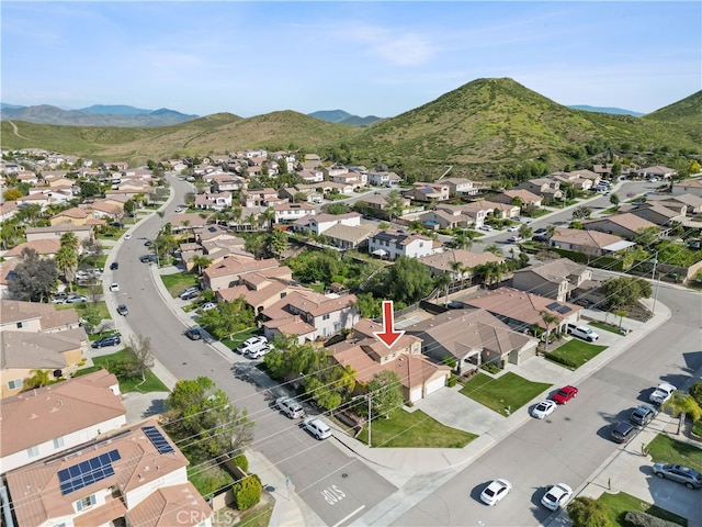 31242 Bell Mountain Rd, Menifee, CA 92584 - aerial view of property's location featuring nearby suburban area and a mountain backdrop