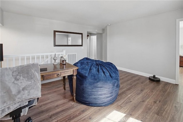 31242 Bell Mountain Rd, Menifee, CA 92584 - sitting room with wood finished floors and baseboards