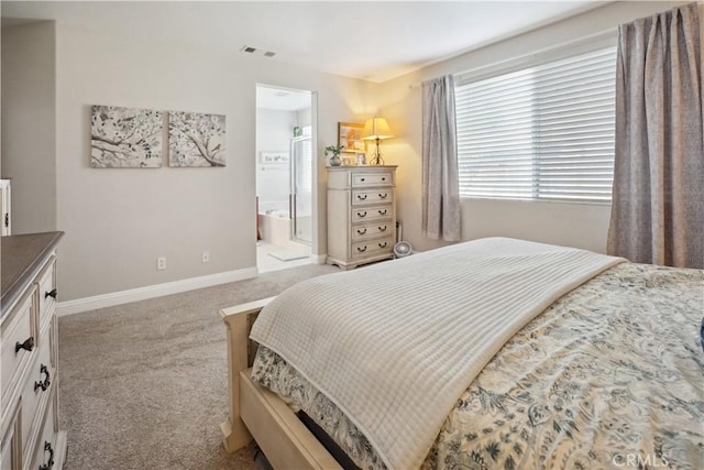 31242 Bell Mountain Rd, Menifee, CA 92584 - bedroom with carpet, baseboards, and connected bathroom