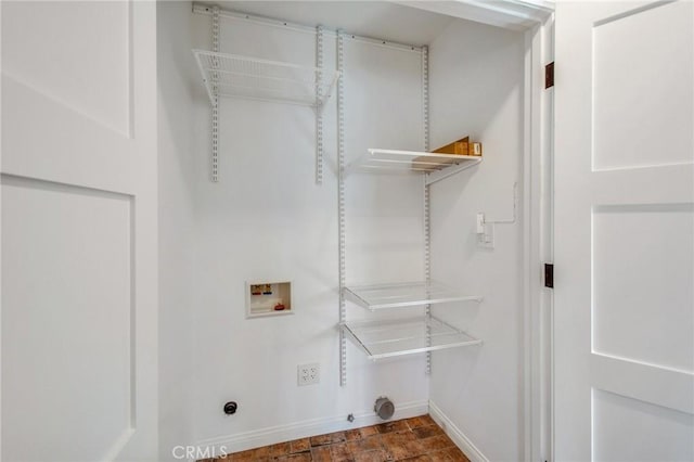 laundry room featuring gas dryer hookup and hookup for a washing machine