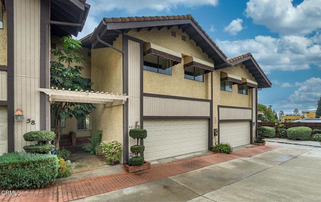 view of home's exterior featuring a garage