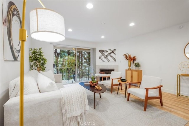 interior space featuring hardwood / wood-style floors