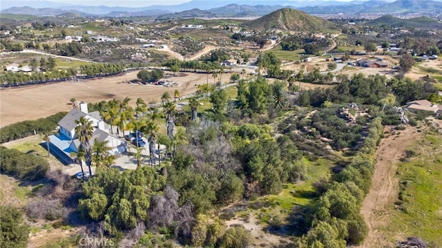 aerial view featuring a mountain view