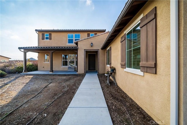 exterior space with a patio area