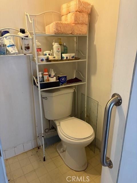 bathroom featuring toilet