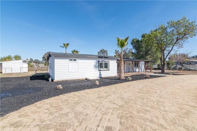 view of manufactured / mobile home