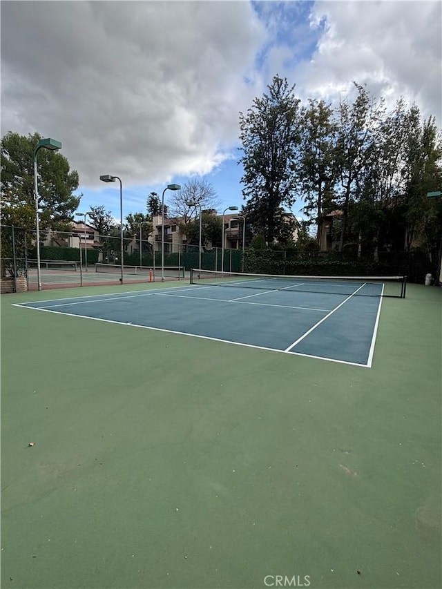 view of sport court