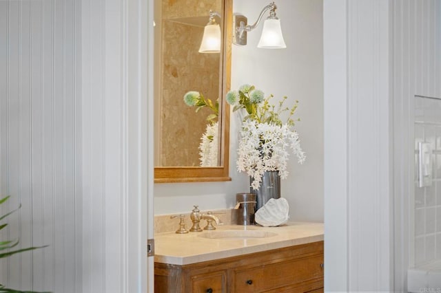 bathroom featuring vanity