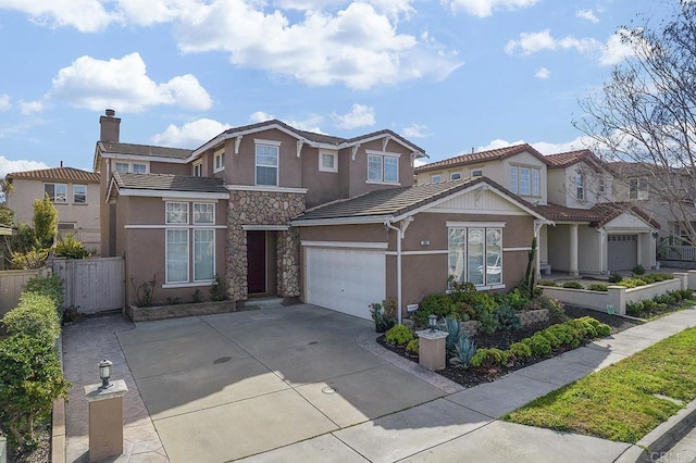 view of front of house featuring a garage