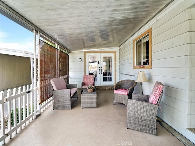 view of patio / terrace with french doors