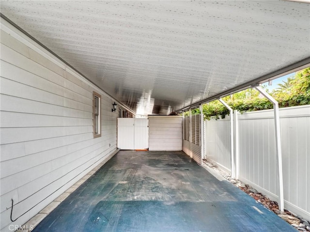 view of patio / terrace with fence