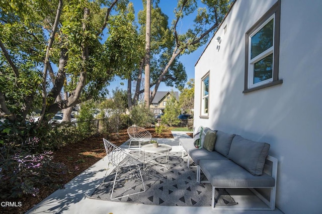 view of patio / terrace featuring outdoor lounge area