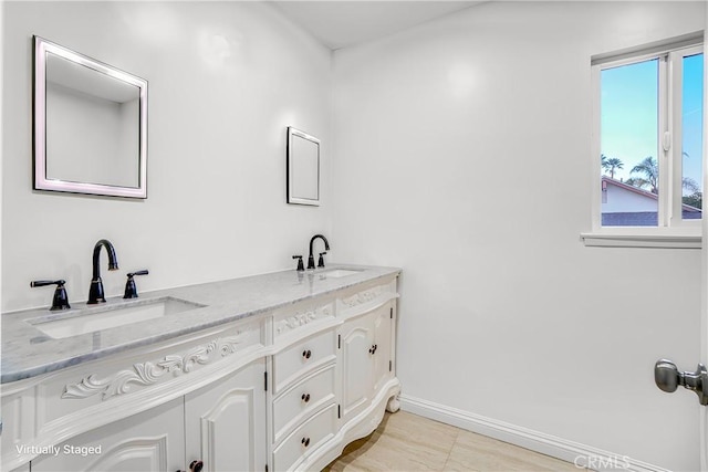 bathroom with vanity