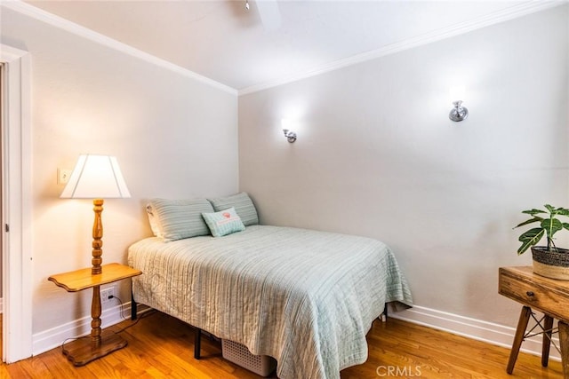 5333 Hartwick St, Los Angeles, CA 90041 - bedroom with wood finished floors and crown molding