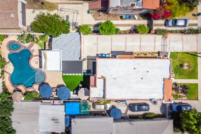 5333 Hartwick St, Los Angeles, CA 90041 - drone / aerial view of a pool area