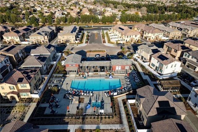 bird's eye view featuring a residential view