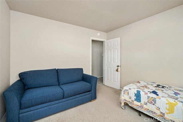 bedroom with carpet floors