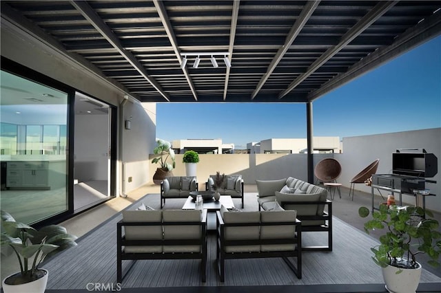 view of patio / terrace with outdoor lounge area