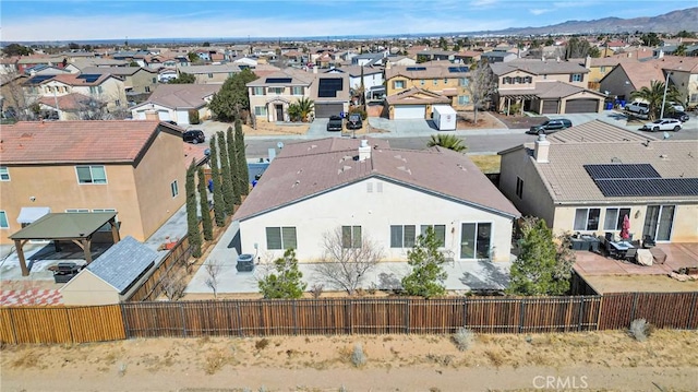 bird's eye view featuring a residential view