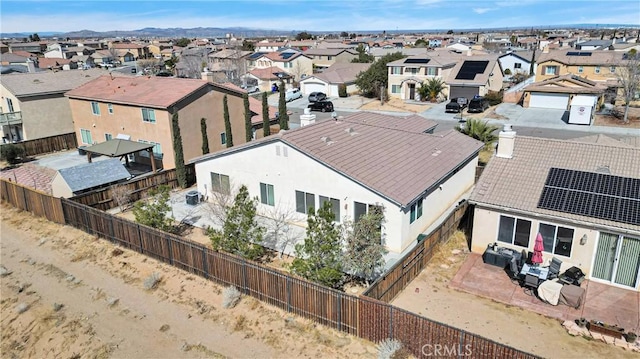 aerial view featuring a residential view