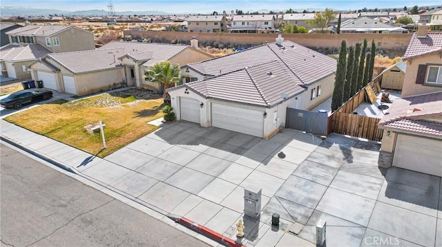 drone / aerial view featuring a residential view