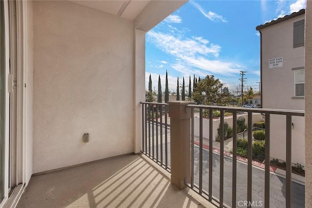 view of balcony