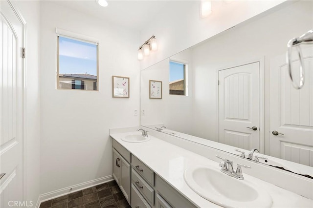 bathroom featuring vanity and a wealth of natural light