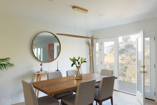 view of dining room