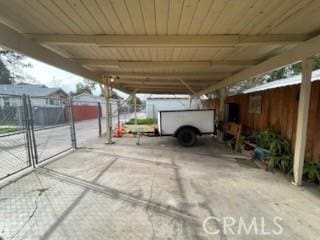 view of car parking featuring a carport