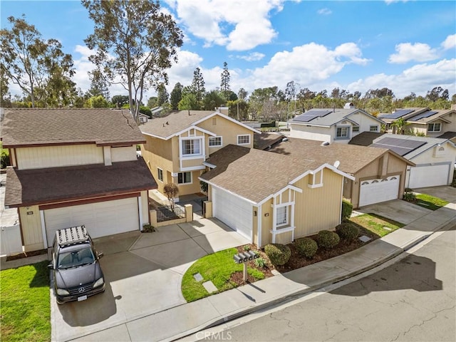 drone / aerial view featuring a residential view