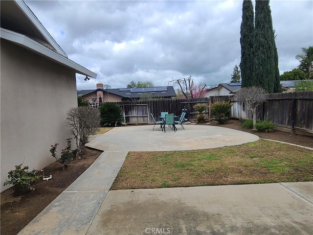 view of patio / terrace featuring a fenced backyard