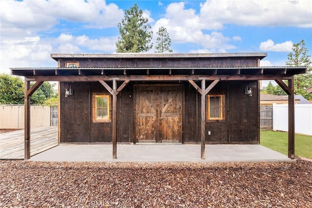 view of back of property